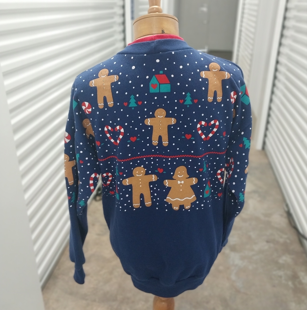 Vintage Christmas Gingerbread Sweater - Picture 3 of 6